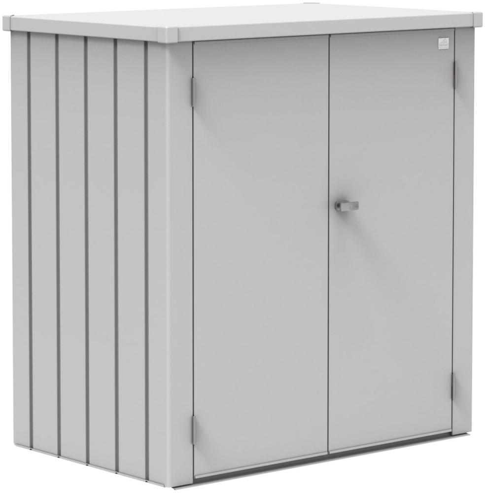 Biohort Terrassenschrank – Romeo® L: 132 x 87 x 140 (b x t x h) cm silber-metallic Bild 1