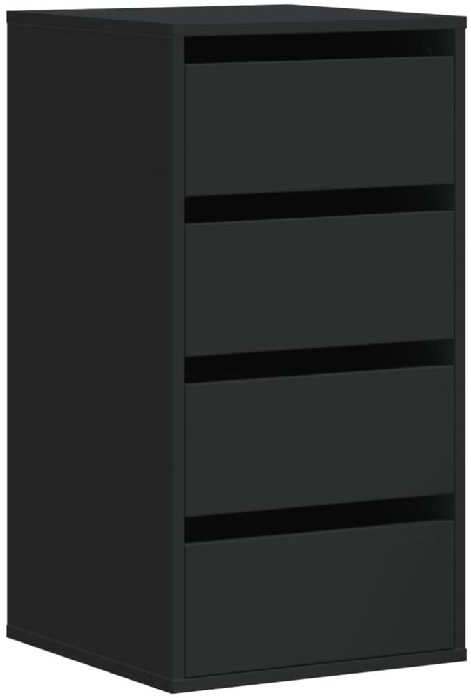 vidaXL Kommode Schwarz 40x41x76 cm Holzwerkstoff 852862 Bild 1