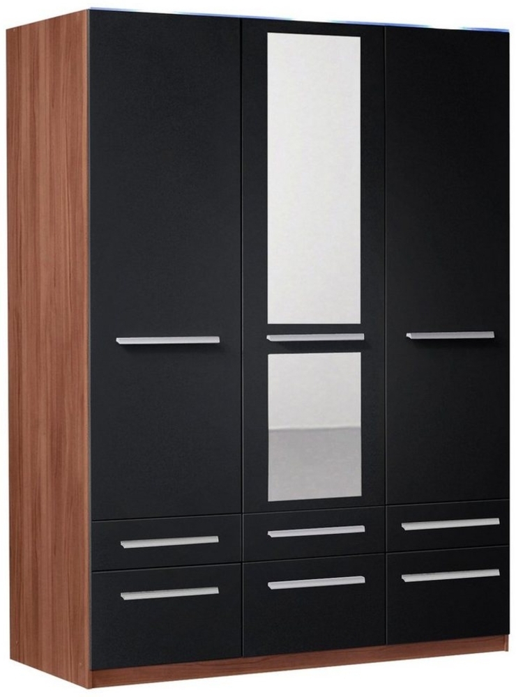 priess Kleiderschrank Schrank Garderobe Wäscheschrank Barcelona in 5 Breiten viel Stauraum, geräumige Schubkästen, mit Spiegel, MADE IN GERMANY Bild 1