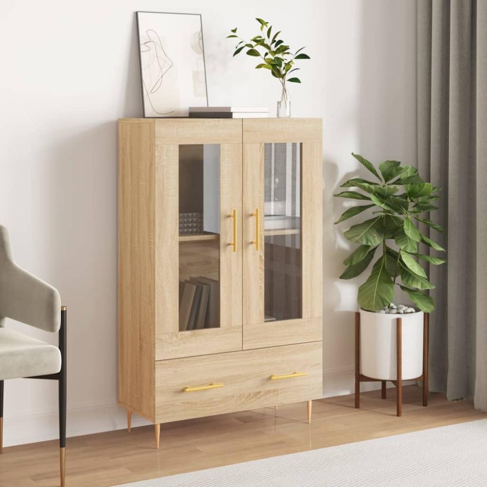 vidaXL Highboard Sonoma-Eiche 69,5x31x115 cm Holzwerkstoff 828287 Bild 1