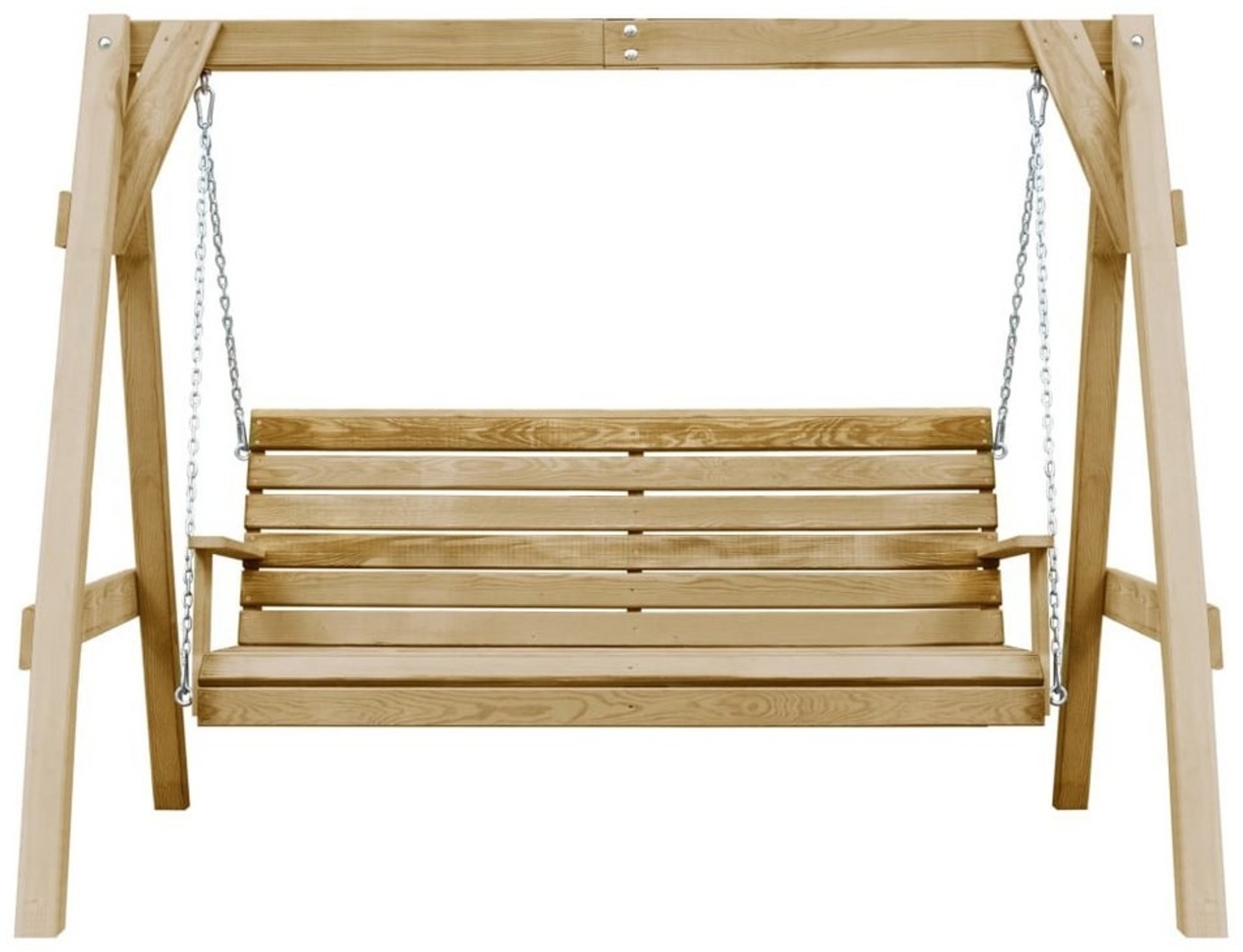 vidaXL Garten-Schaukelbank Imprägniertes Kiefernholz 205×150×157 cm Bild 1