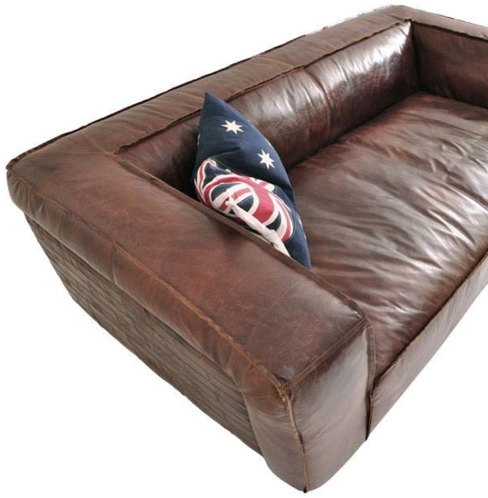 Clubsofa Eastwood 2,5-Sitzer Leder Vintage-Cigar Bild 1