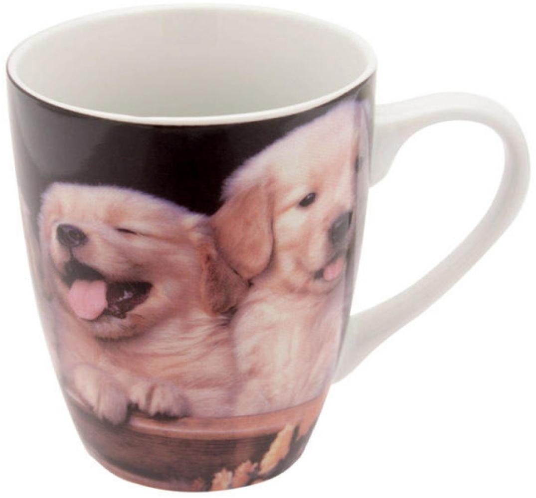 Kaffeebecher m. Hundewelpen Kaffee Becher Kaffeetasse Teetasse Tasse Hunde 250ml Bild 1