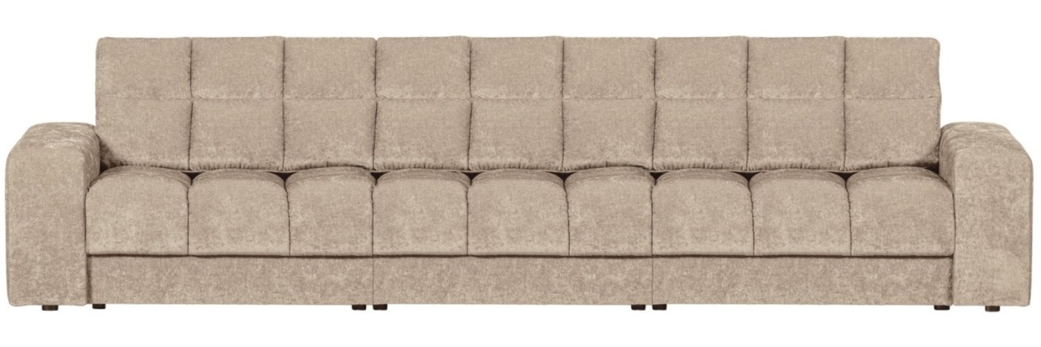 Sofa Date 3-Sitzer aus Webstoff, Nougat Bild 1