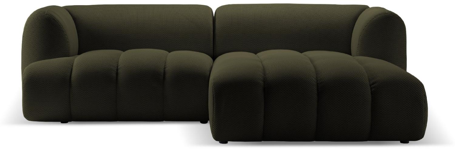 Micadoni Modulares Ecksofa Harry 3-Sitzer Rechts 3D-Stoff Amazonas Grün Bild 1