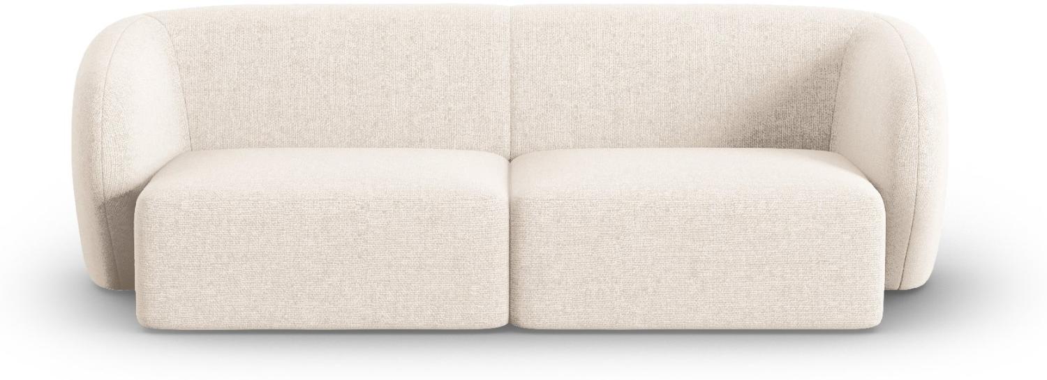 Micadoni Modulares Sofa Shane 2-Sitzer Chenille Hellbeige Melange Bild 1