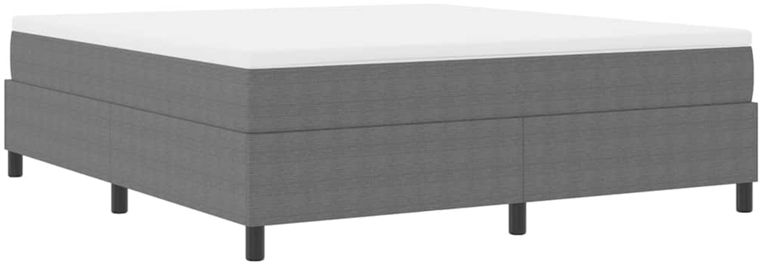 vidaXL Boxspringbett Hellgrau und Weiß 203 x 180 x 60 cm Cordstoff 3337477 Bild 1