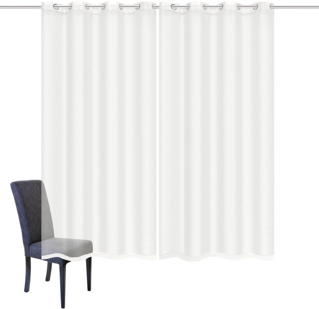 HOME WOHNIDEEN Gardine DOLLY (2 St), Ösen, transparent, Voile, transparent Bild 1
