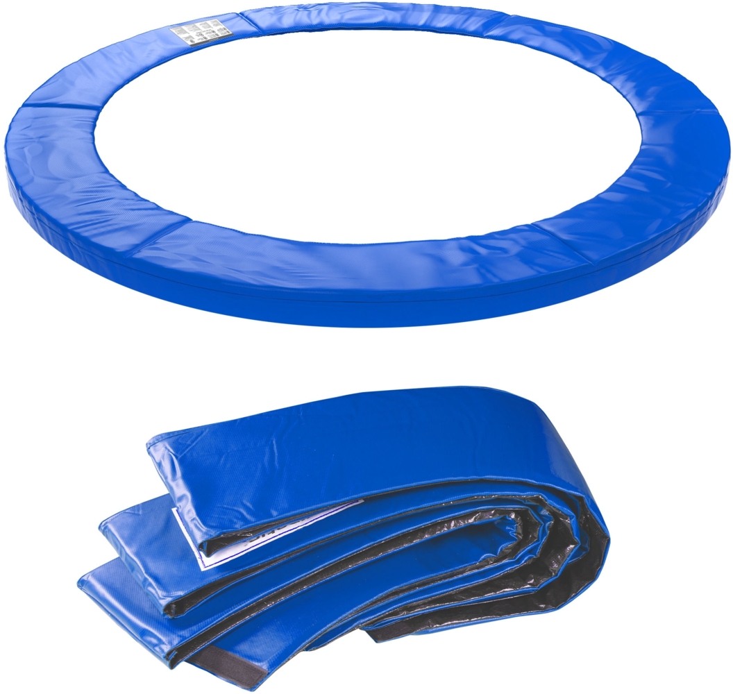 KINETIC SPORTS Trampolin Randabdeckung - Reißfest & UV-resistent, 15 mm EPE-Schaumstoff, Ersatz Federabdeckung Randschutz Rahmenpolster für Gartentrampoline, Blau-2, Ø 183 cm Bild 1