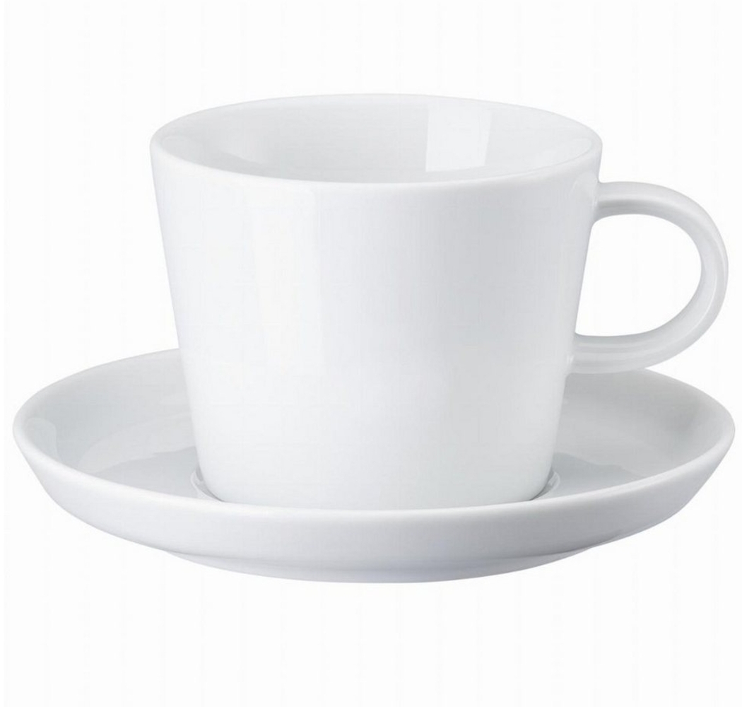 ARZBERG Tasse Café Au Lait Tasse 2-tlg. - CUCINA BIANCA Weiß - 1 Set, Porzellan, Porzellan, spülmaschinenfest und mikrowellengeeignet Bild 1