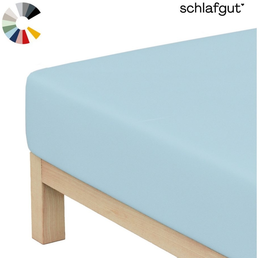 Schlafgut Mako Jersey Spannbetttuch Spannbettlaken 90x200 100x200 Bild 1