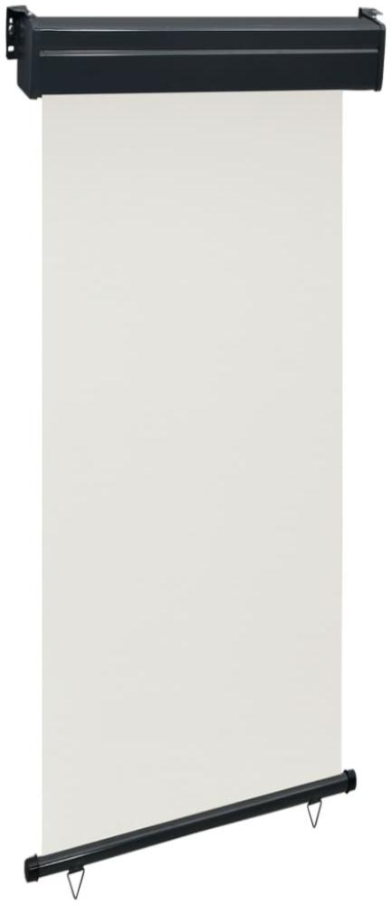 vidaXL Balkon-Seitenmarkise 105x250 cm Creme Bild 1