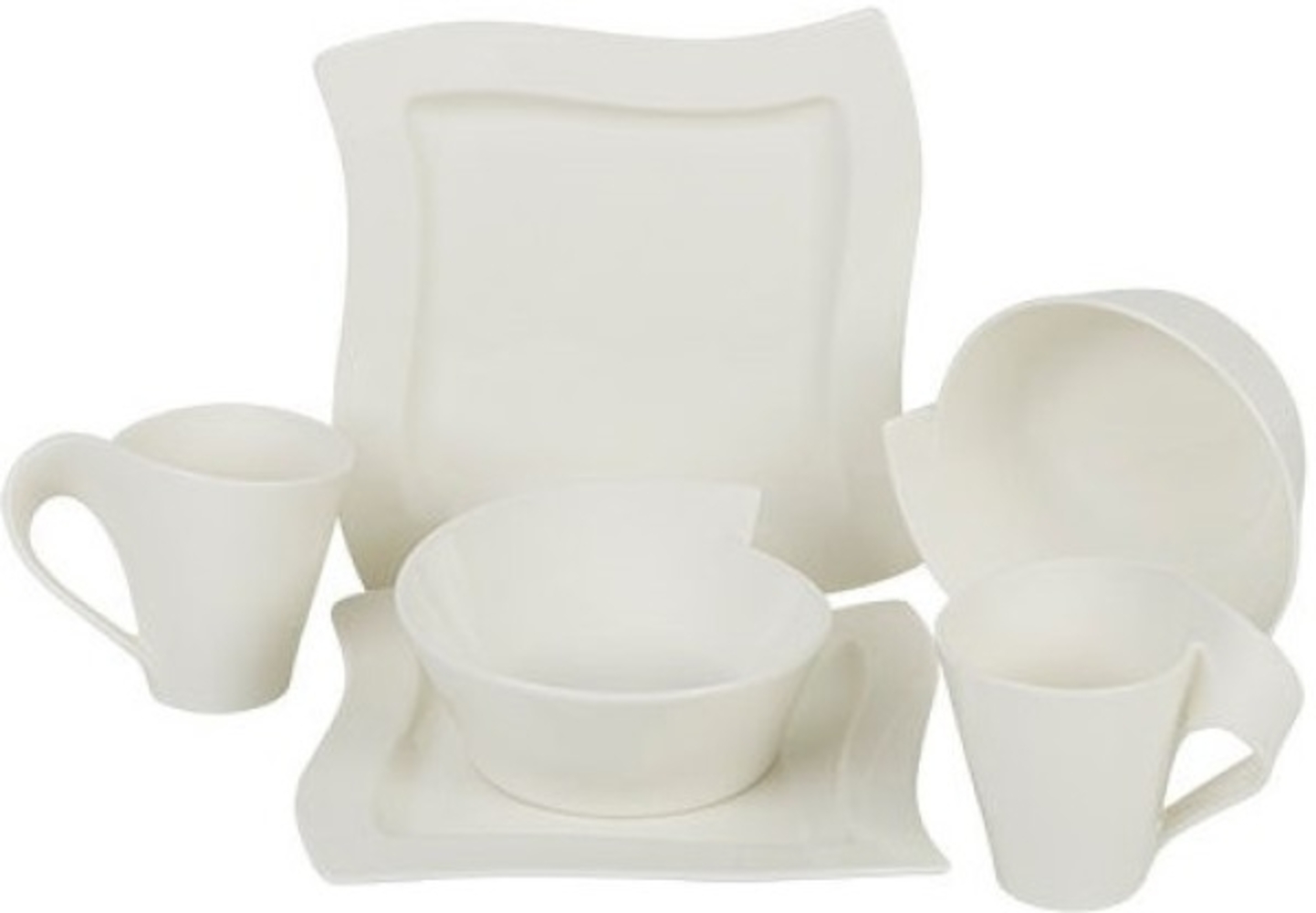 Villeroy & Boch NewWave Frühstücks-Set für 2 Personen / 6 Teile Bild 1