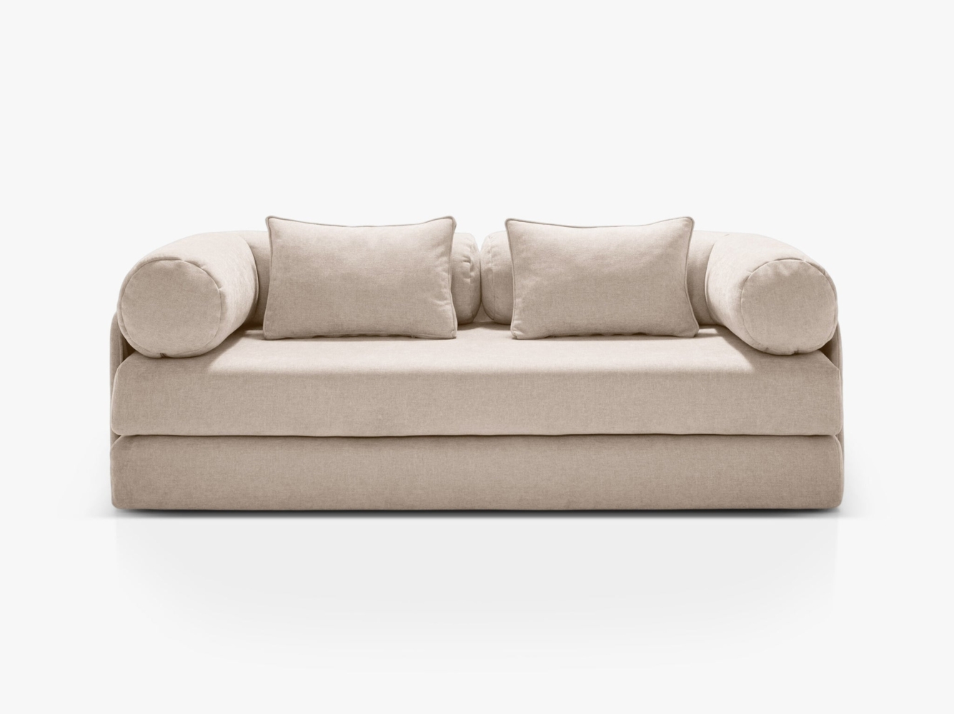 Micadoni Sofa Dreamy 3-Sitzer Strukturierter Stoff Liberty Beige Bild 1