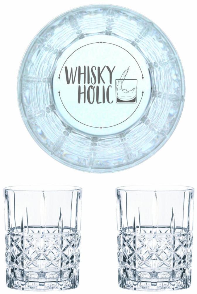 Nachtmann Whiskyglas Gravur Whiskyholic, Whiskeygläser Set, Gravur, Geschenk, Kristallglas, 345 ml, 2er Set Bild 1