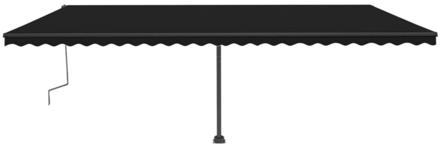 vidaXL Markise Manuell Einziehbar mit LED 600x300 cm Anthrazit 3069804 Bild 1