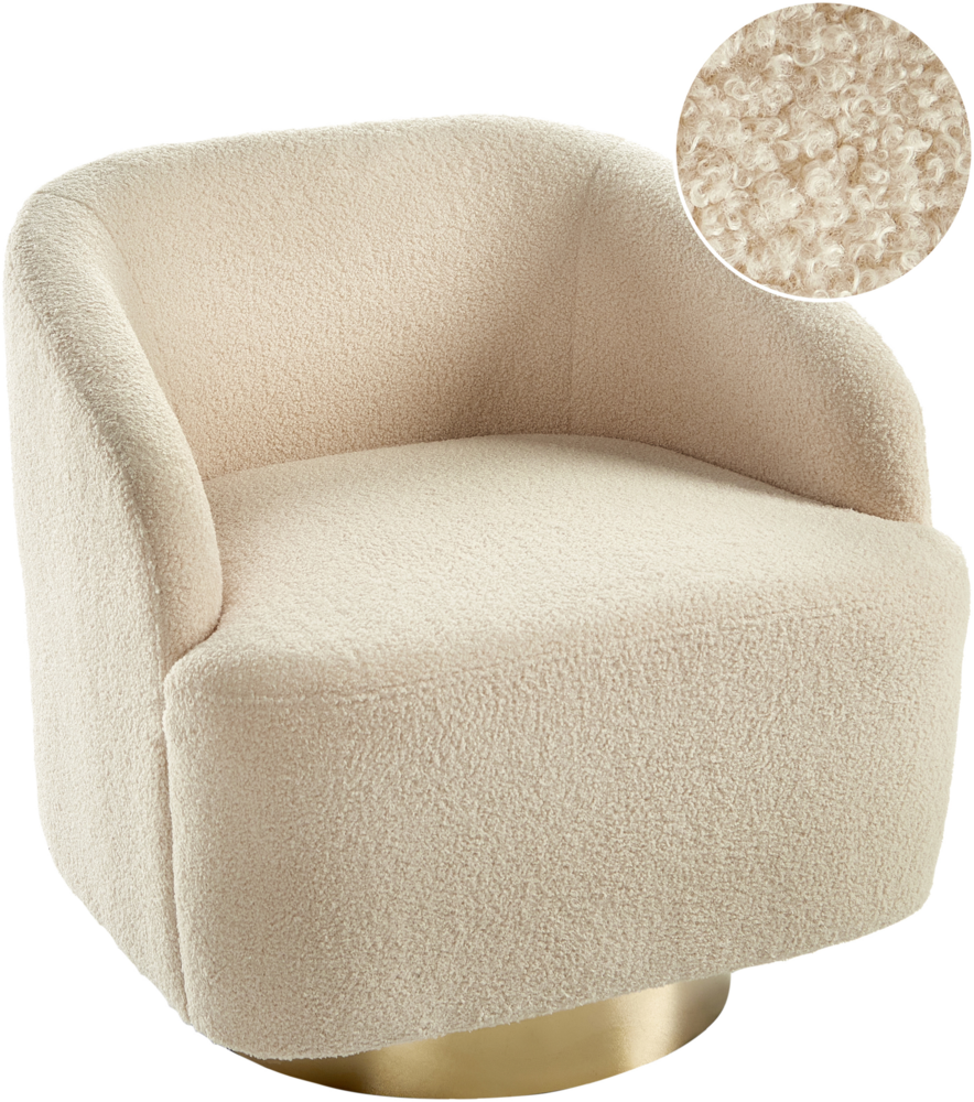 Sessel LAVIK Bouclé Beige Bild 1