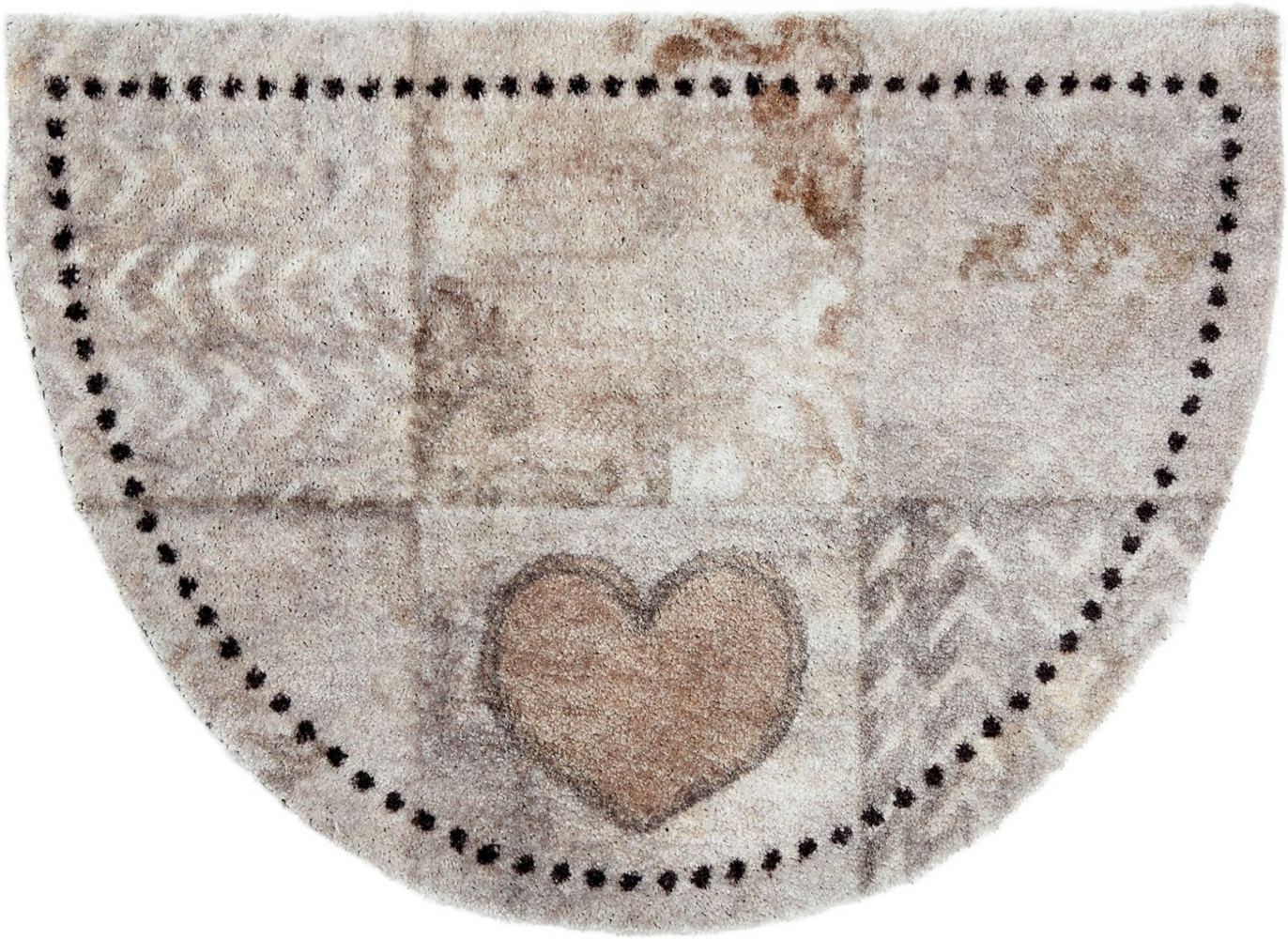 ASTRA Fußmatte Pure&Soft 017, halbrund, Höhe: 7 mm, Sauberlaufmatte, weiche Oberfläche, waschbar, rutschfest Bild 1