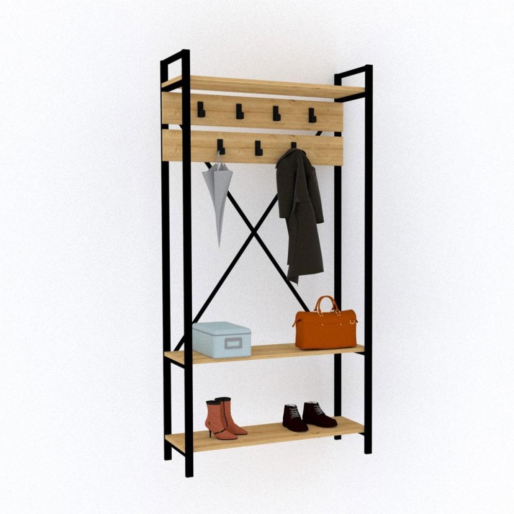 Designer Garderobe Volano Holz Bild 1