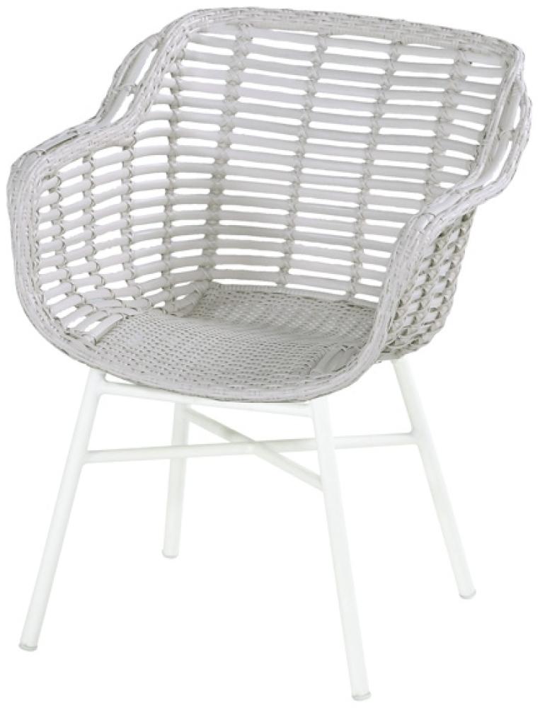 Cecilia Dining Stuhl (royal white / ivory wash wicker) Bild 1