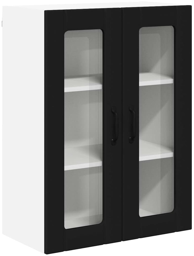 vidaXL Küchenschrank mit Regal Schwarz 60 x 31 x 80 cm Holzwerkstoff 885086 Bild 1