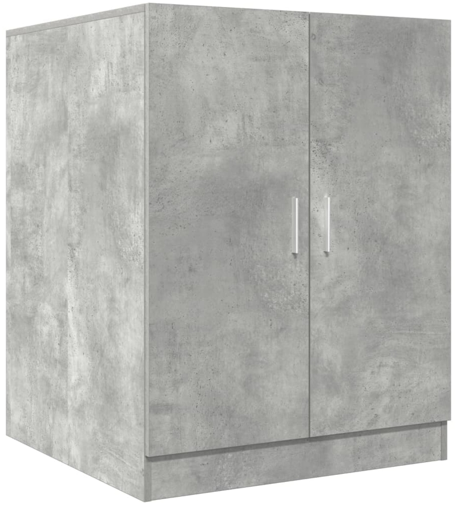 vidaXL Waschmaschinenschrank Betongrau 70,5x71,5x91,5 cm 856639 Bild 1