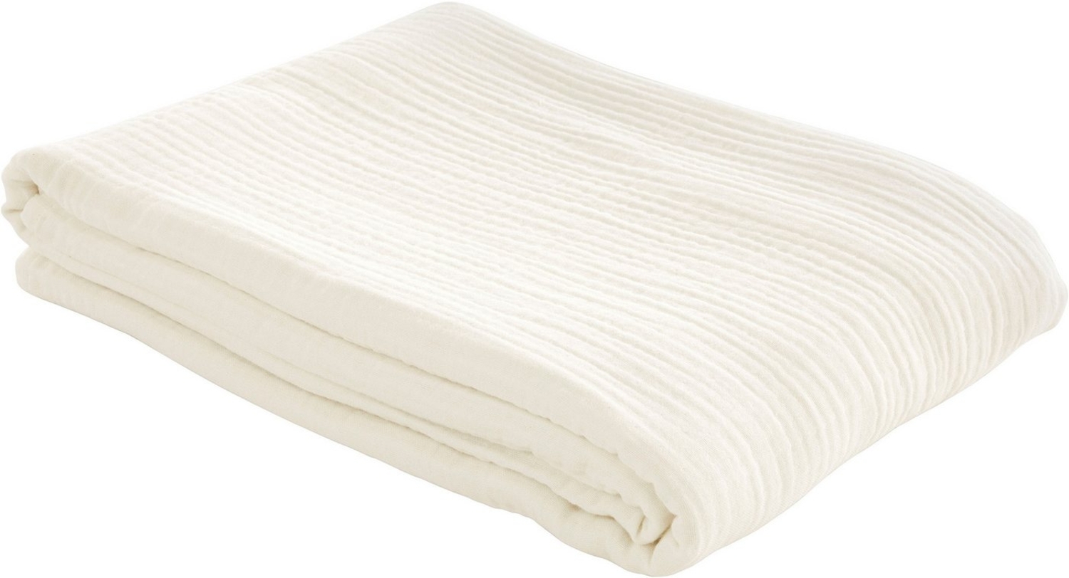 Wohndecke HEVIN, LeGer Home by Lena Gercke, Tagesdecke im Baumwoll-Crinkle-Effekt, Musselin, Kuscheldecke Bild 1