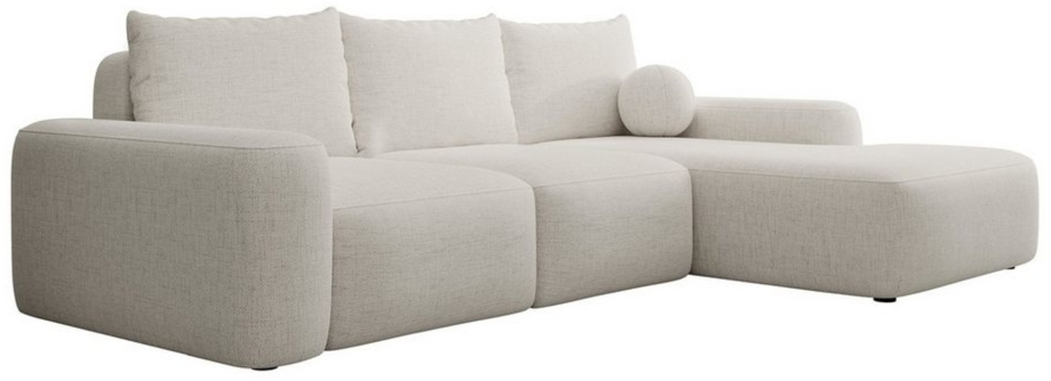 Selsey Ecksofa CARNOS, mit Schlaffunktion, Bettkasten, wasserfestem Chenille, Ballkissen Bild 1