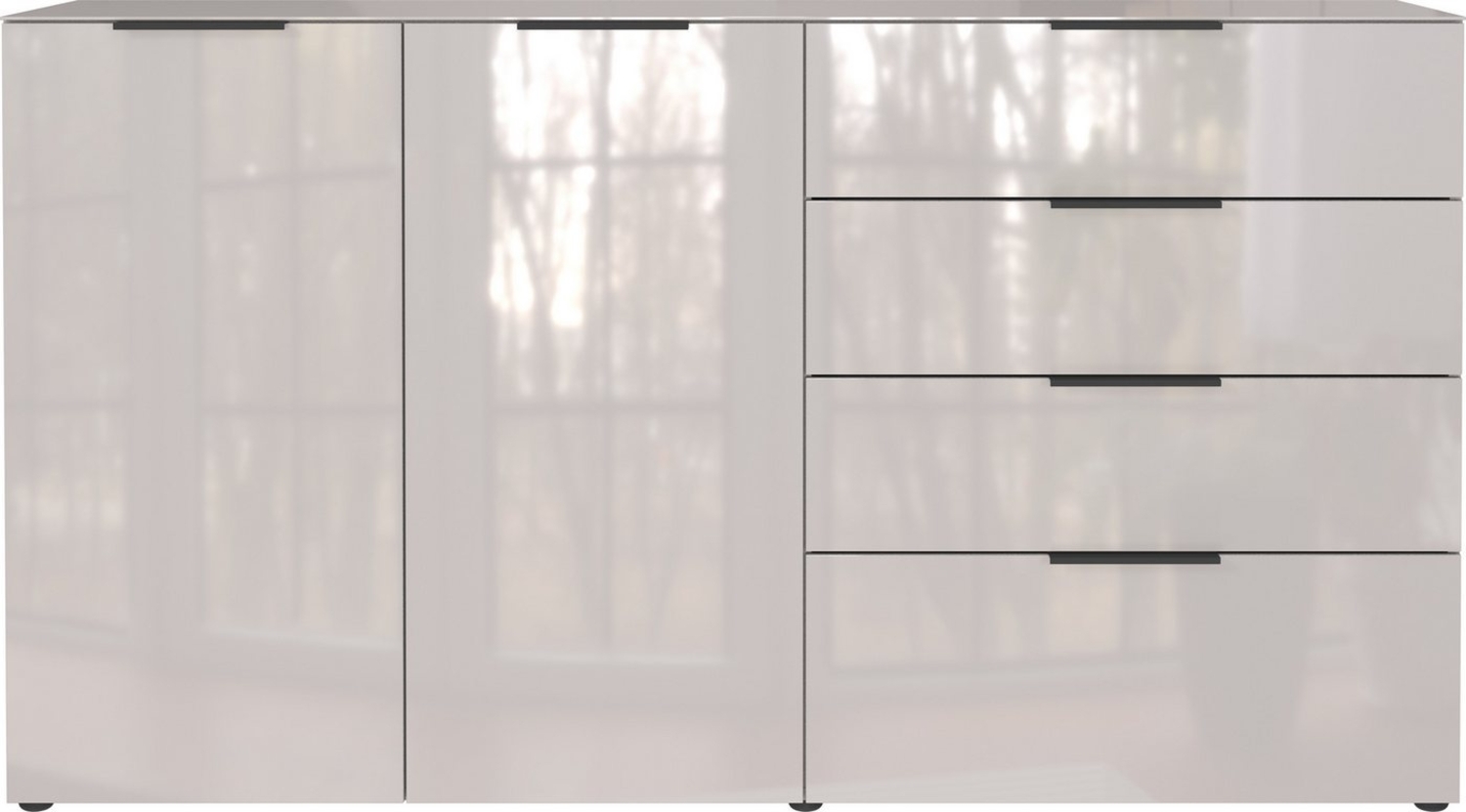GERMANIA Sideboard Oakland, in 2 Breiten, Fronten und Oberboden mit Glasauflage Bild 1