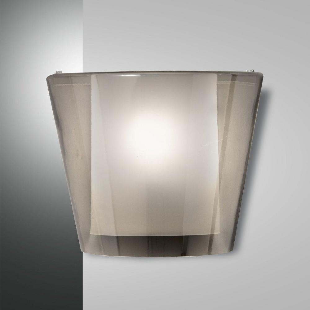 Fabas Luce 3682-21-126 Wandleuchte Viki grau transparent E27 Bild 1