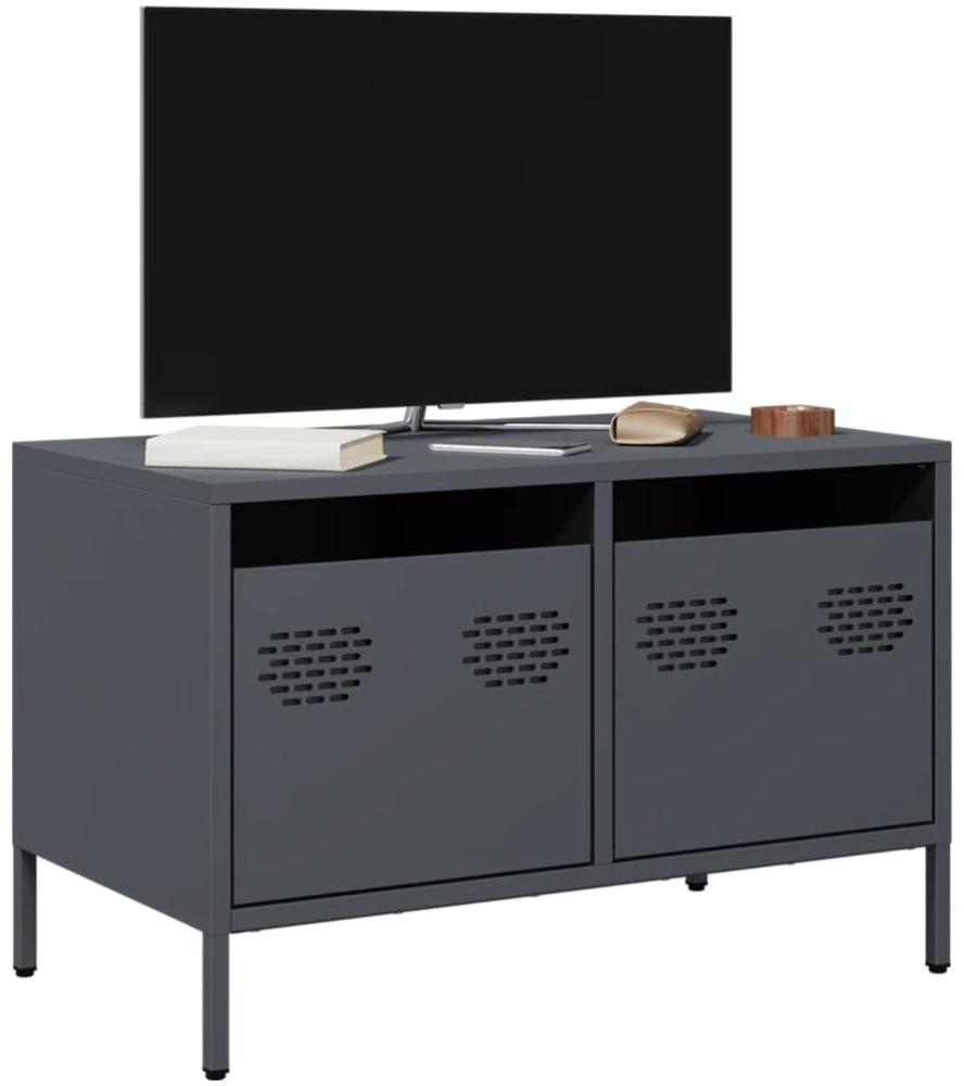 vidaXL TV-Schrank Anthrazit 68x39x43,5 cm Kaltgewalzter Stahl 851234 Bild 1