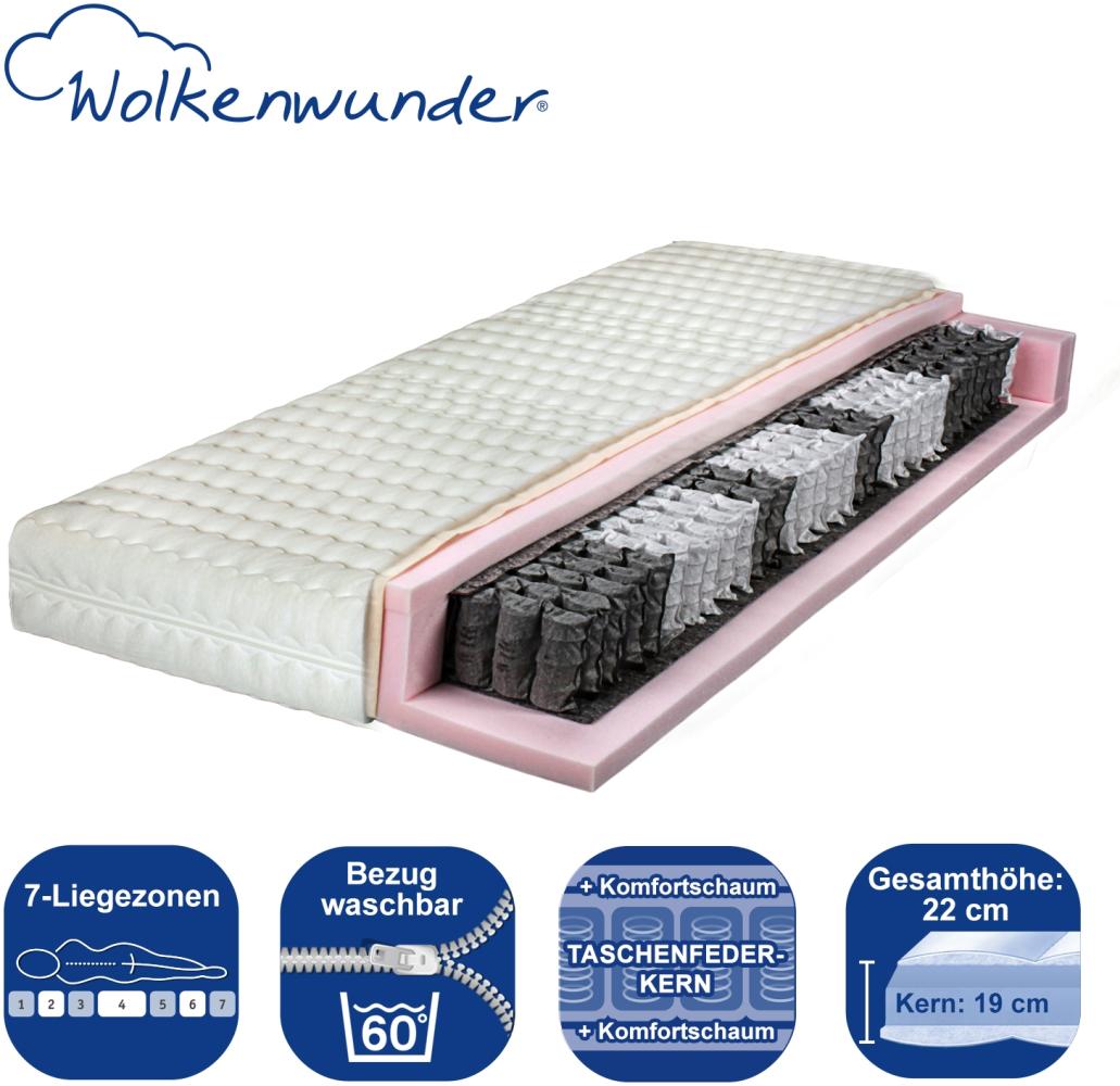 Wolkenwunder 500 TFK Taschenfederkernmatratze H3, 100x220 cm (Sondergröße) Bild 1