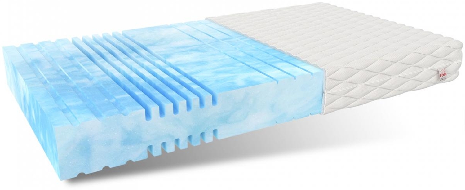 Matratze 180x200 Kaltschaum SKY 7 Zonen Bio Foam Schaum H3 16 cm JERSEY Bild 1
