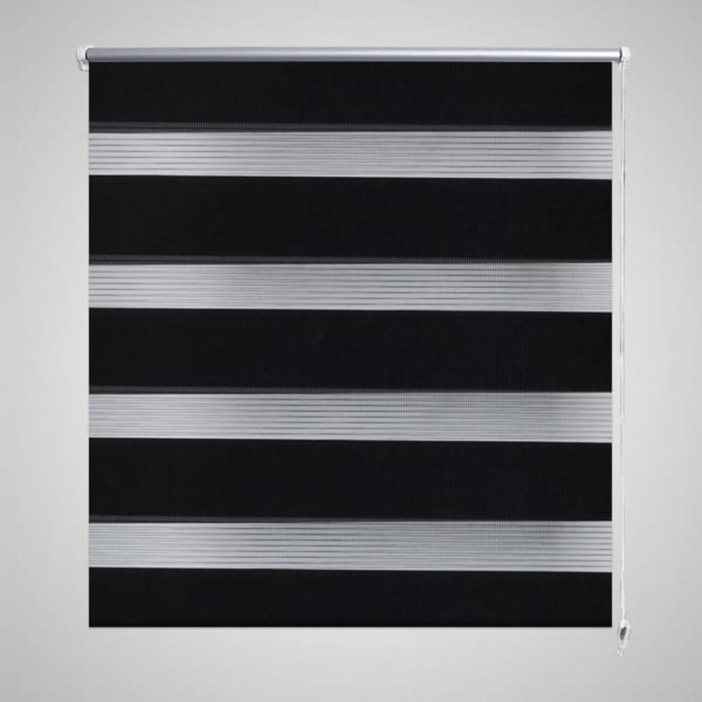 Doppelrollo Seitenzug 80 x 150 cm schwarz 240200 Bild 1