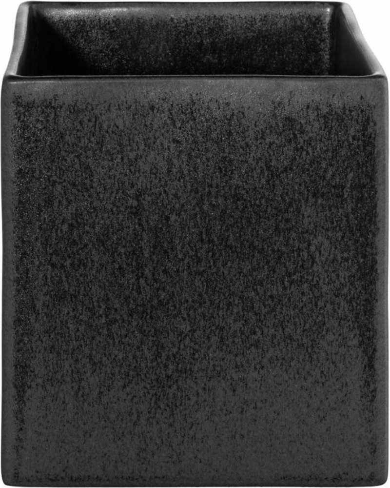 ASA Selection Übertopf Black Iron, Blumentopf, Steingut, Schwarz matt, 10x10 cm, 4601174 Bild 1