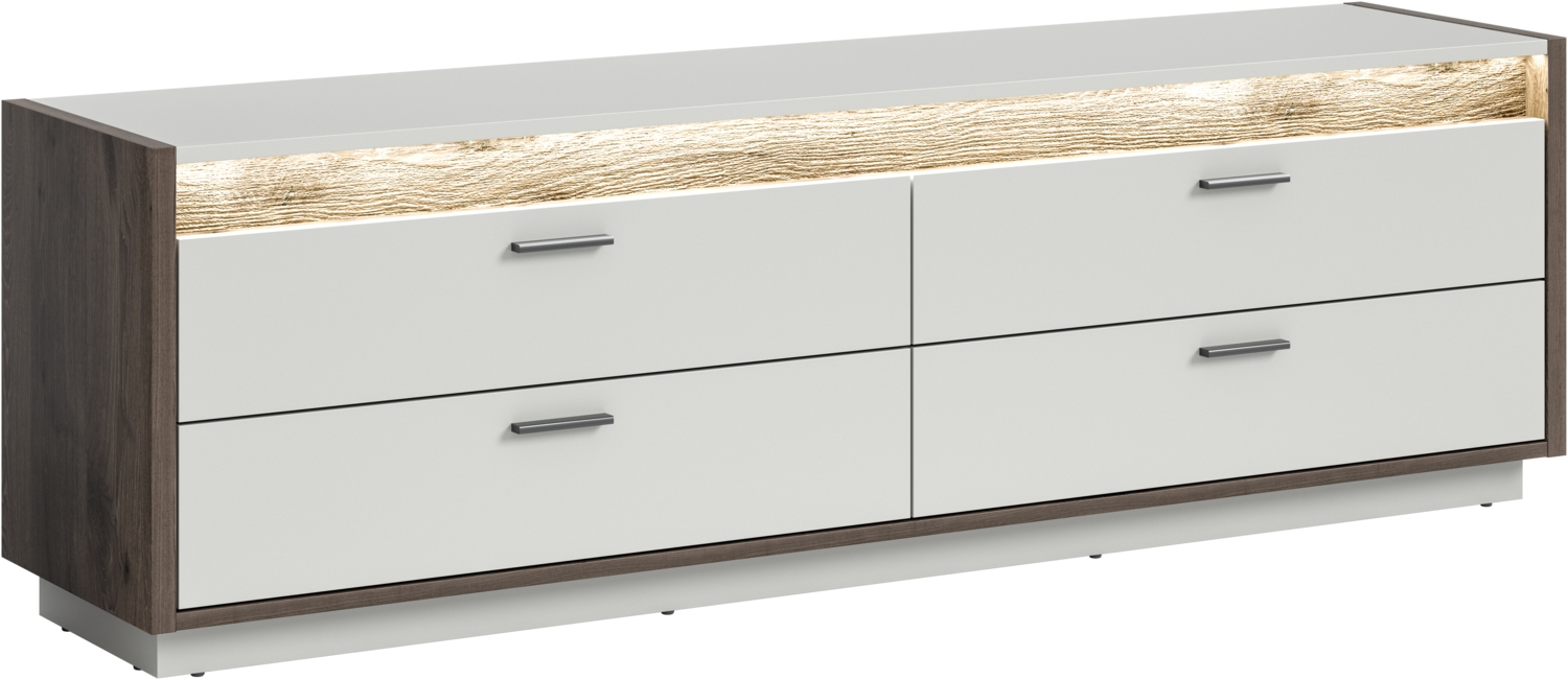 Lowboard Falcona - Nox Oak / Hellgrau Bild 1