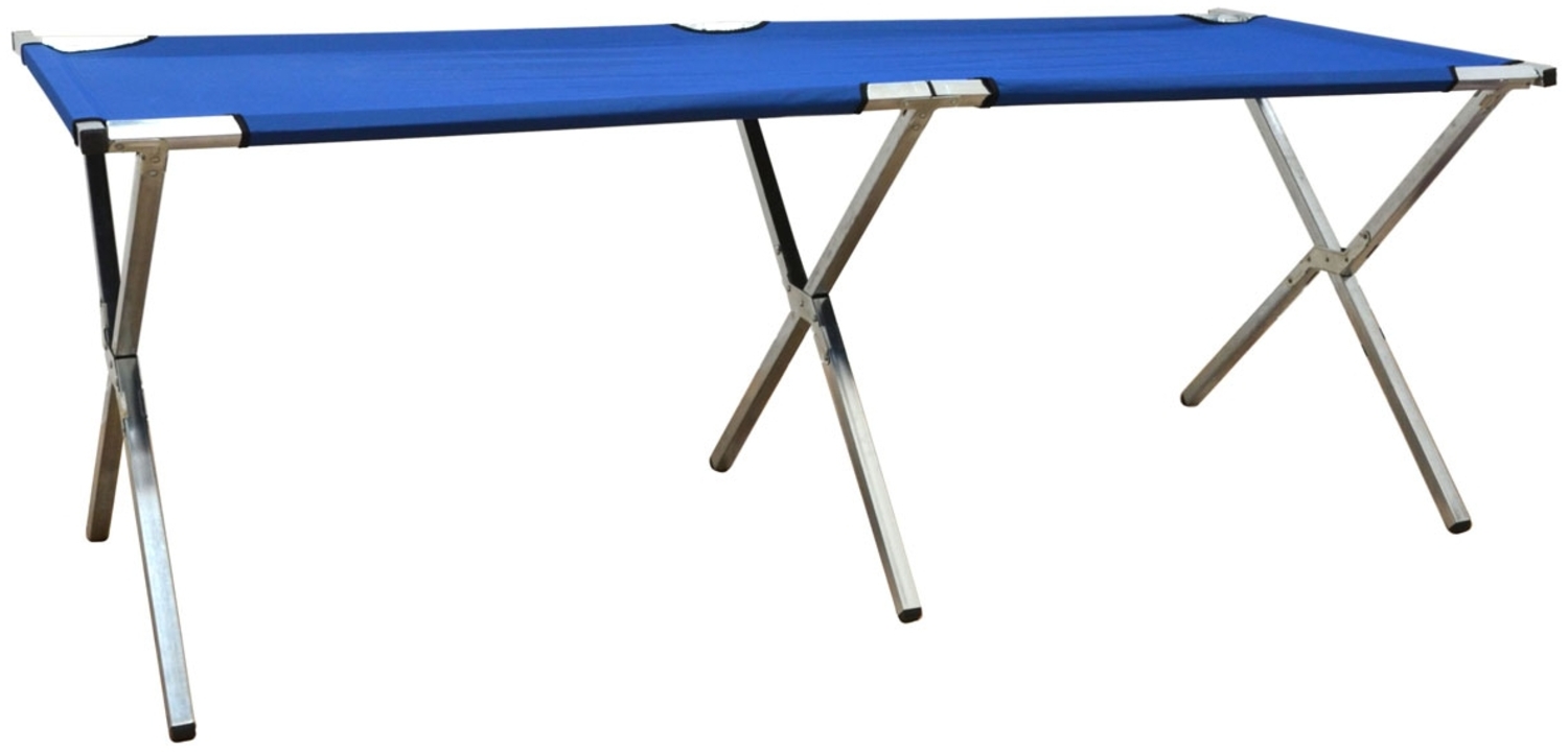 Verkaufsstand Verkaufstisch 205x67x70 cm klappbar Blau Bild 1