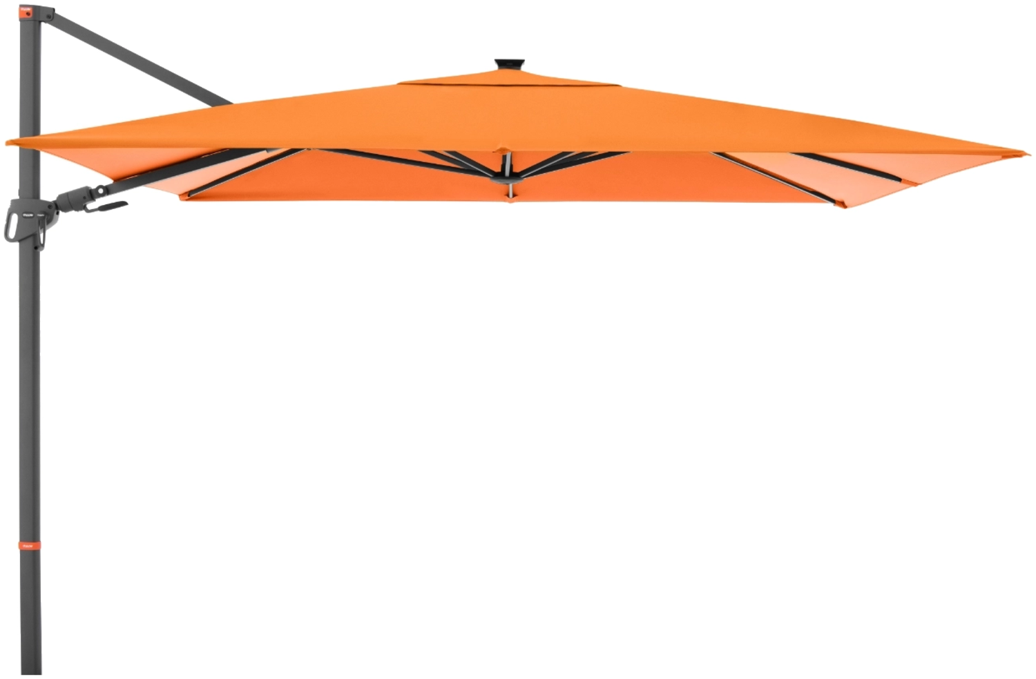 Doppler Sonnenschirm "myZone 220 x 300 LED Pendel", orange, 220 x 300 cm Bild 1
