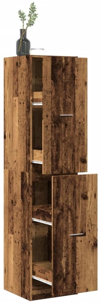 vidaXL Apothekerschrank Altholz-Optik 40x41x174,5 cm Holzwerkstoff 3309652 Bild 1