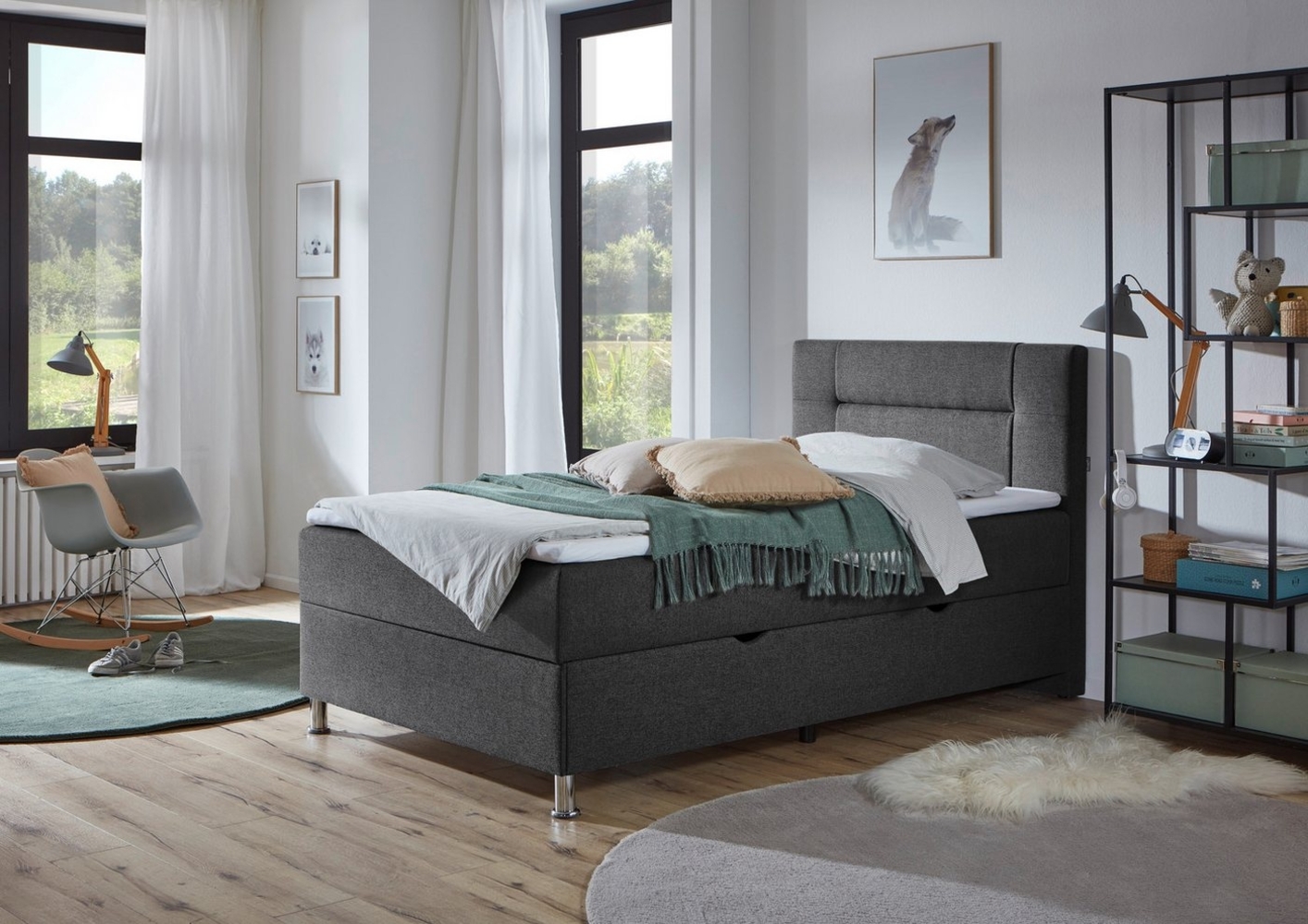 INOSIGN Boxbett Escalon, mit Bettkasten, inkl. Topper Bild 1