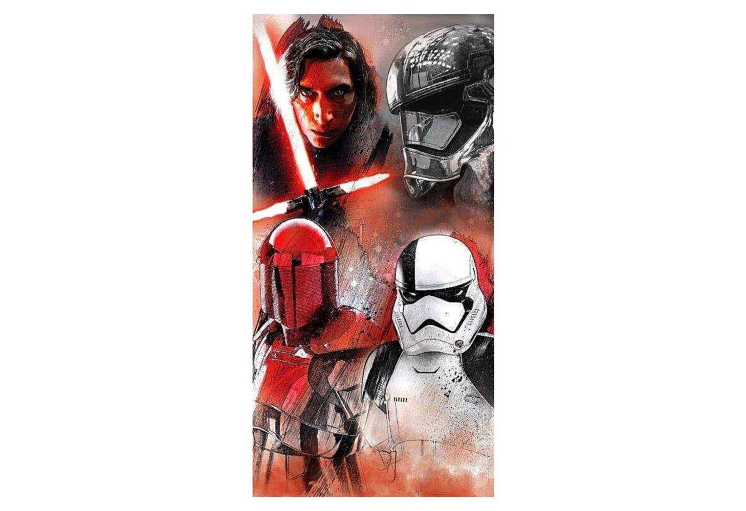 Star Wars Badetuch, Mikrofaser, Strandtuch 70 x 140 cm schnelltrocknend Bild 1