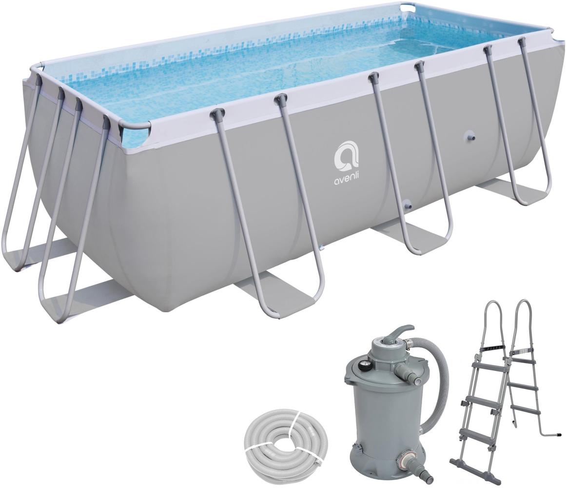 Avenli Frame Rectangular Pool Set 400 x 200 x 99 cm mit Sandfilter Bild 1