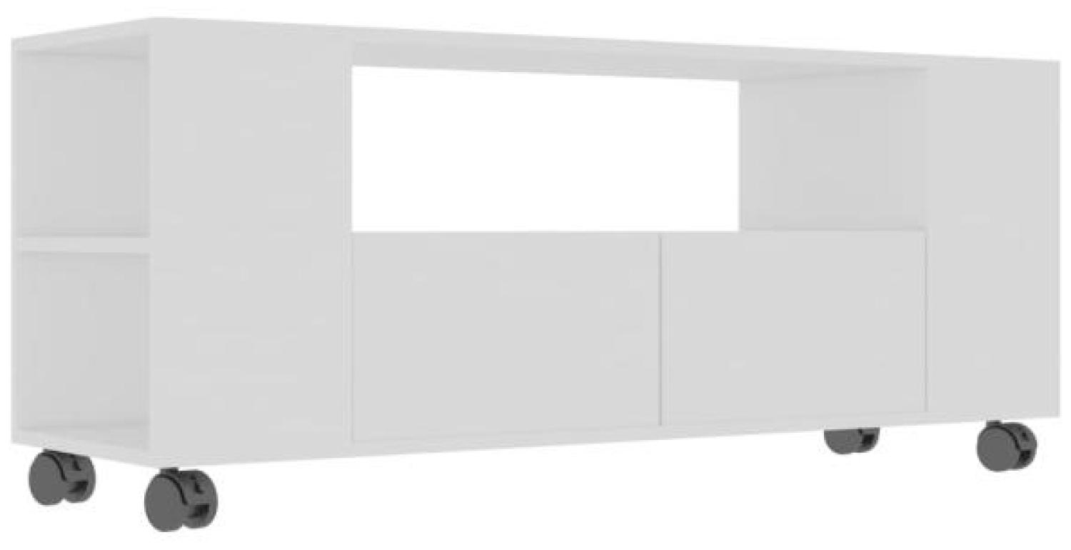 vidaXL TV-Schrank Weiß 120 x 35 x 43 cm Spanplatte Bild 1