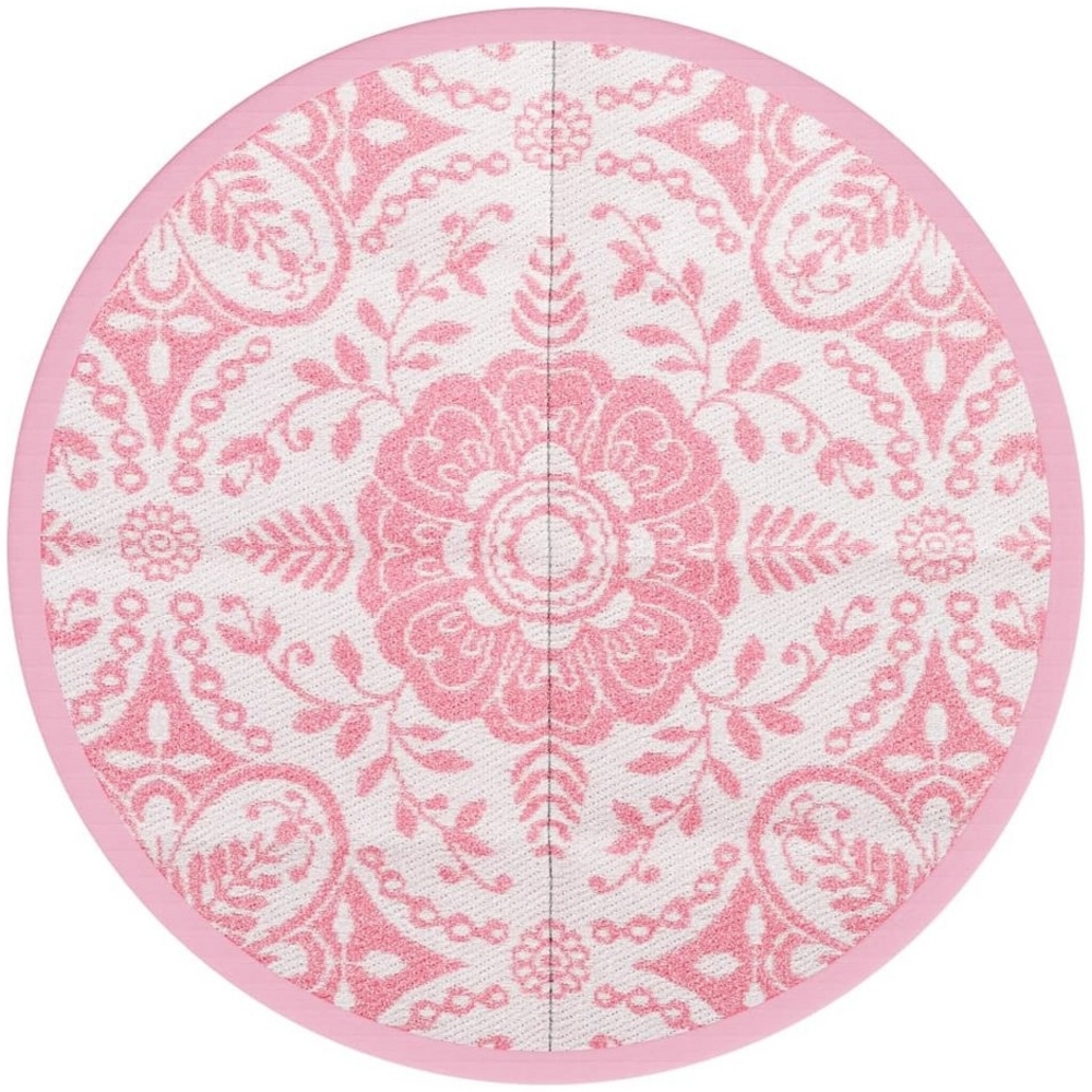 vidaXL Outdoor-Teppich ARAKIL Rosa Ø200 cm PP 368504 Bild 1