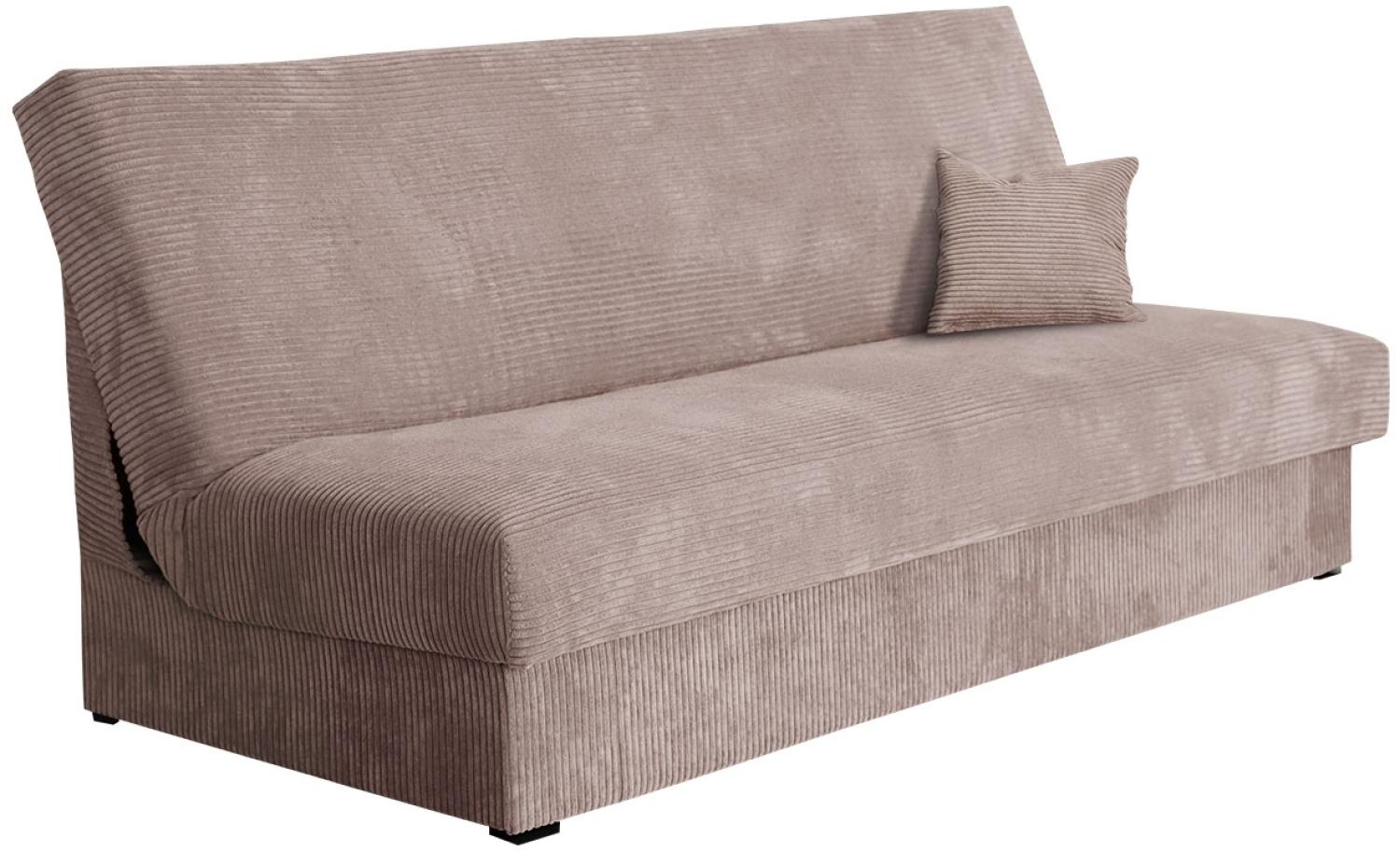 Schlafsofa Adela Mini Cord (Farbe: Poso 01) Bild 1