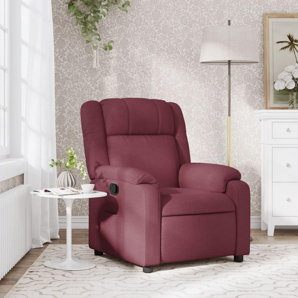 vidaXL Relaxsessel Weinrot Stoff 373539 Bild 1