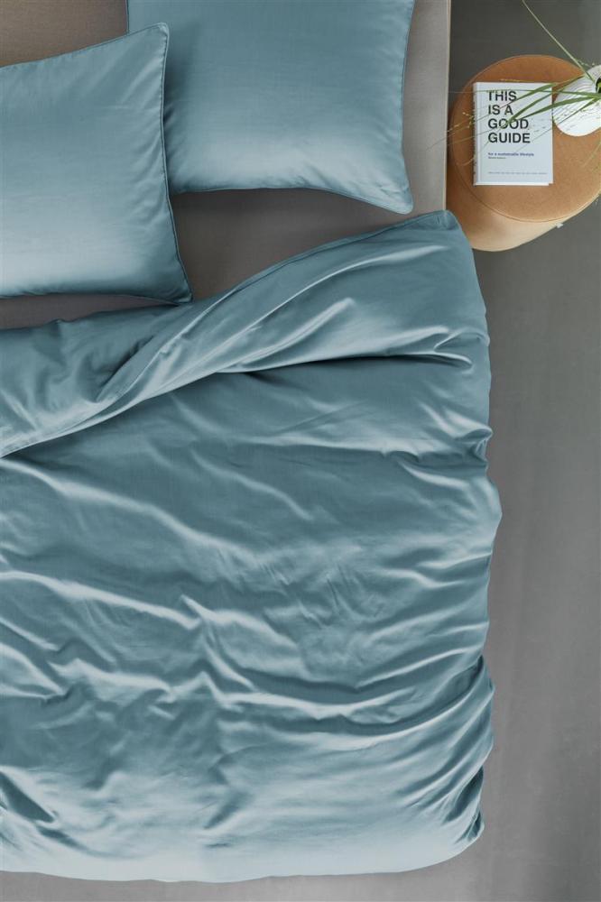 Beddinhouse 70% Cotton, 30% Lyocell, 40x40/127x77 TC210 Bettwäsche Change Blue Grey 135X200 135x200 cm + 1 x 80 x 80 cm 1 Bettbezug, 1 Kissenbezug Blau Grau Bild 1