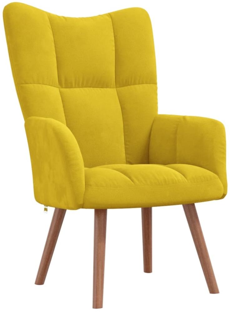 vidaXL Relaxsessel Senfgelb Samt [328058] Bild 1