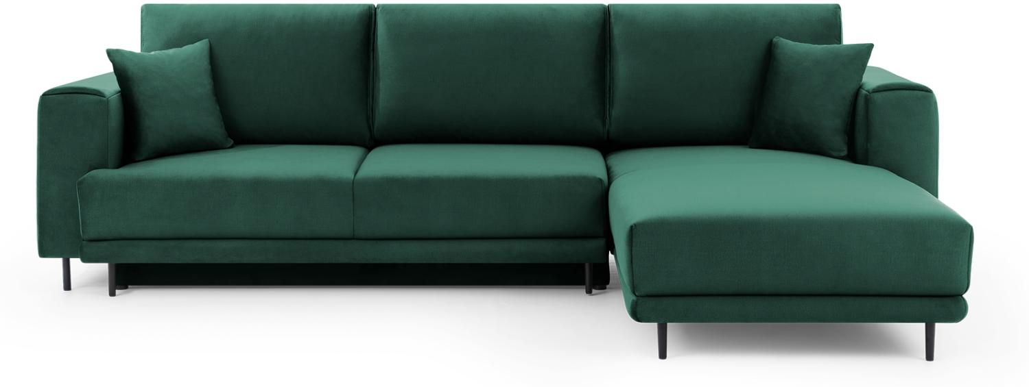 ELTAP 'Dalia' Ecksofa, Flaschengrün, 95 x 190 x 289 cm, Rechts Bild 1