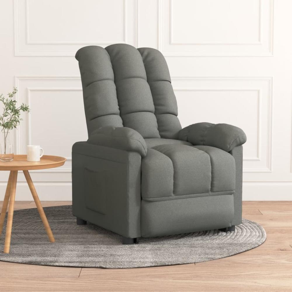 vidaXL Relaxsessel Dunkelgrau Stoff 342722 Bild 1